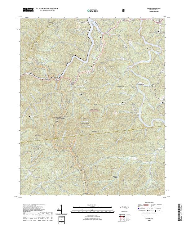 Wesser 2022 topographic map thumbnail