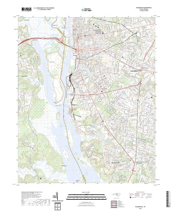 Wilmington topographic map thumbnail