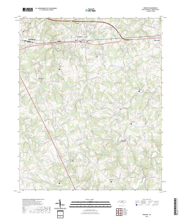 Wingate 2022 topographic map thumbnail