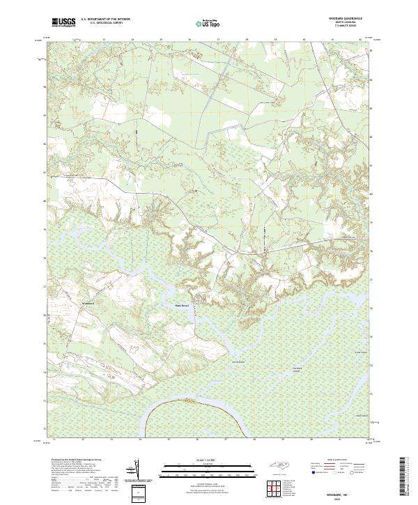 Woodard topographic map thumbnail