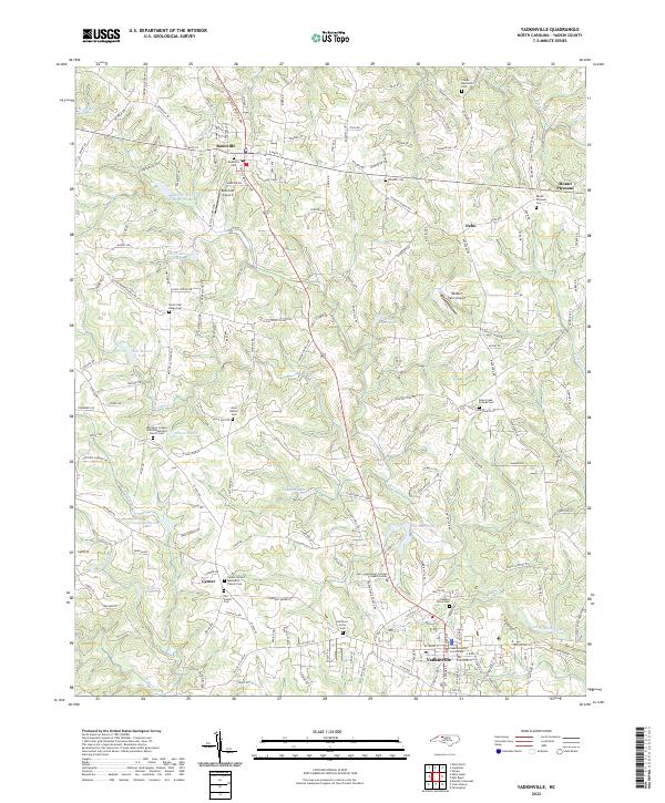Yadkinville topographic map thumbnail