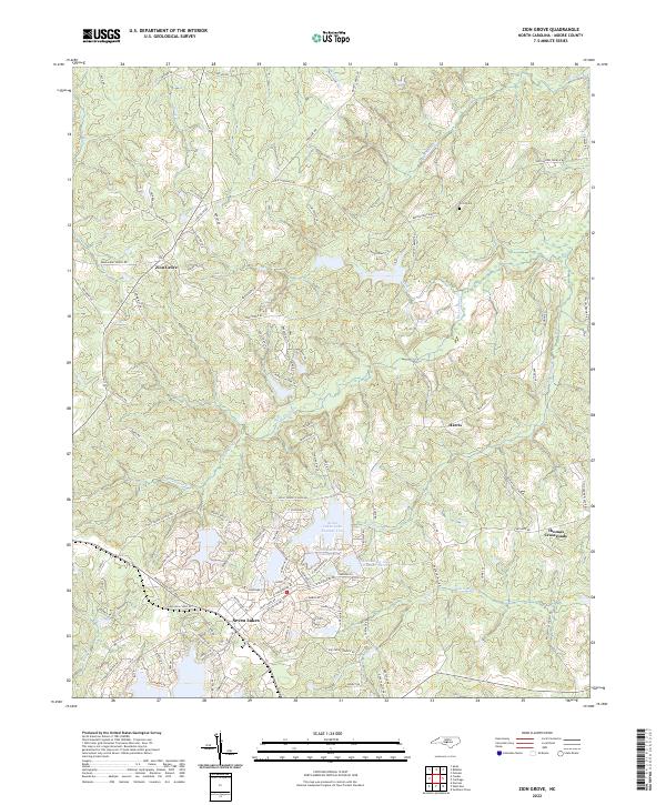 Zion Grove topographic map thumbnail