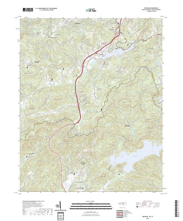 Zirconia topographic map thumbnail