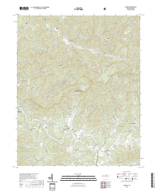Alarka topographic map thumbnail