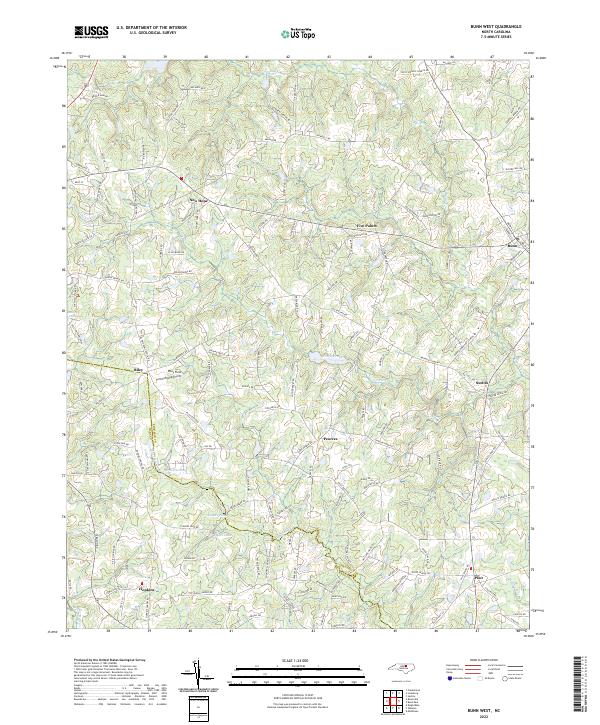 Bunn West topographic map thumbnail