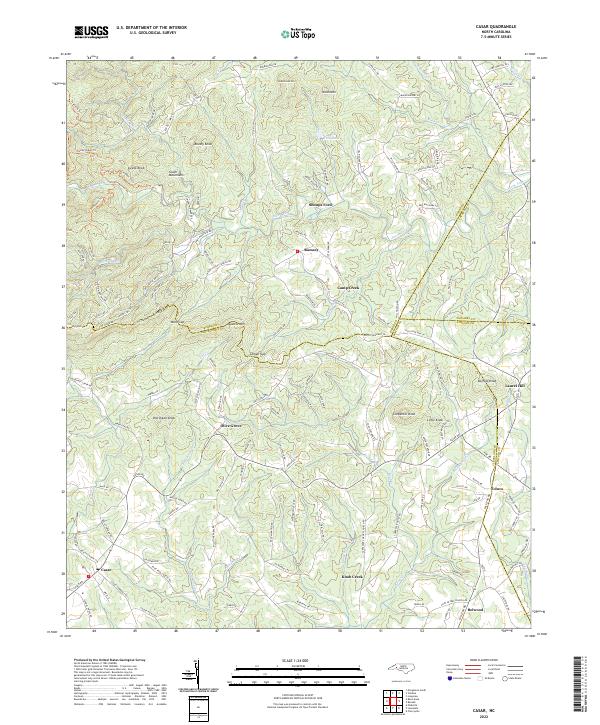 Casar topographic map thumbnail