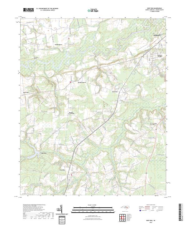 Deep Run topographic map thumbnail