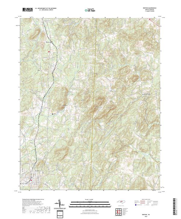 Denton topographic map thumbnail