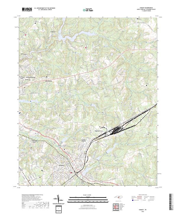 Hamlet topographic map thumbnail