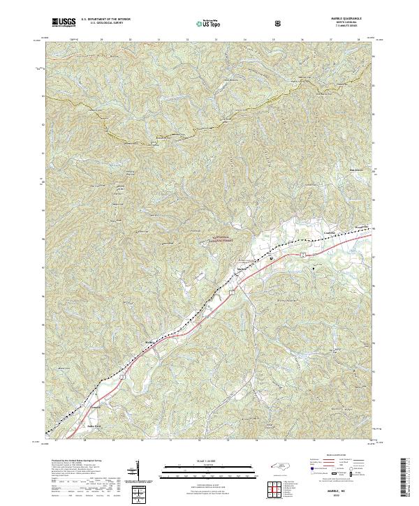 Marble 2022 topographic map thumbnail