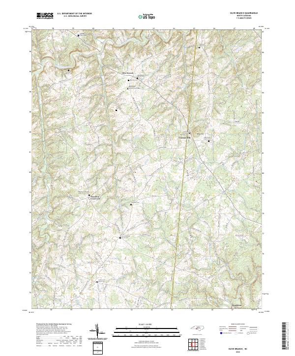 Olive Branch topographic map thumbnail