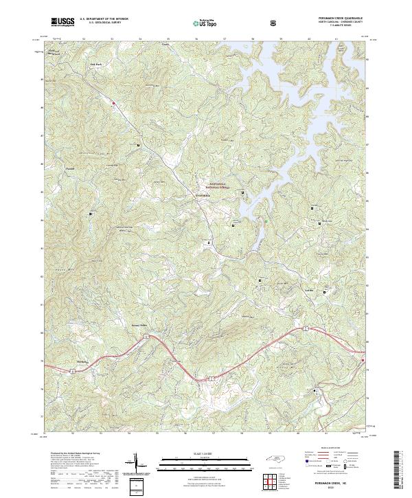 Persimmon Creek topographic map thumbnail