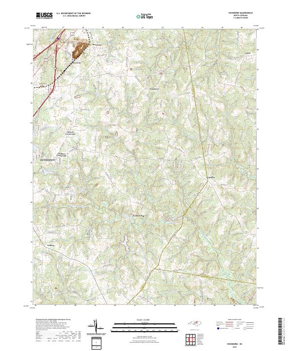 Vicksboro 2022 topographic map thumbnail