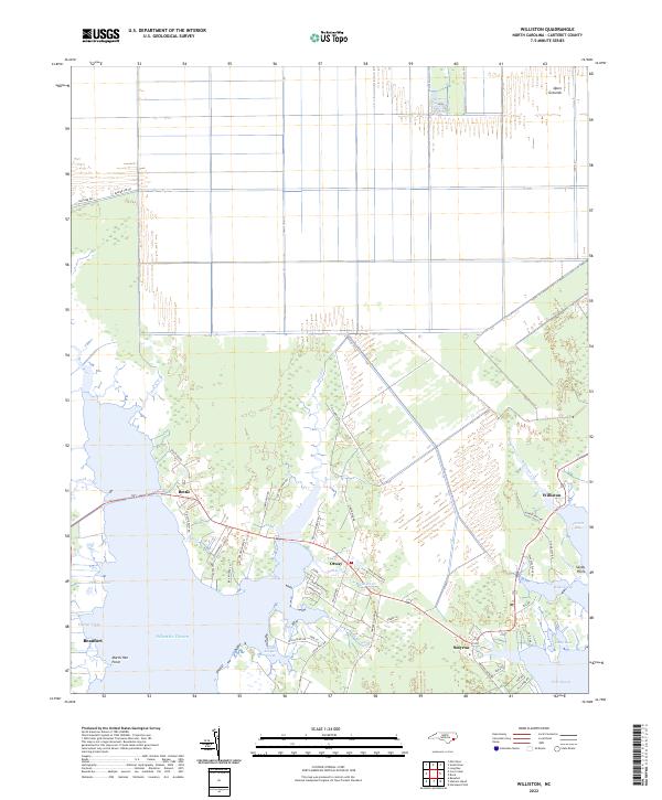 Williston 2022 topographic map thumbnail