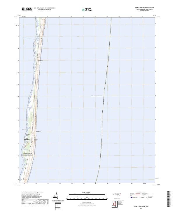Little Kinnakeet topographic map thumbnail