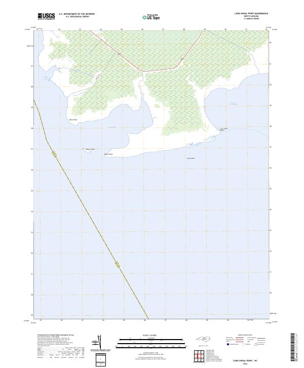 Long Shoal Point topographic map thumbnail