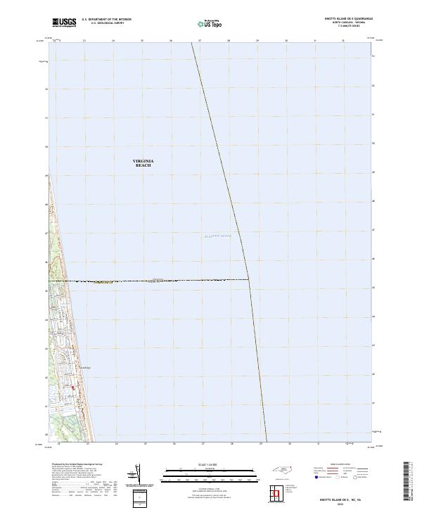 Knotts Island OE E topographic map thumbnail