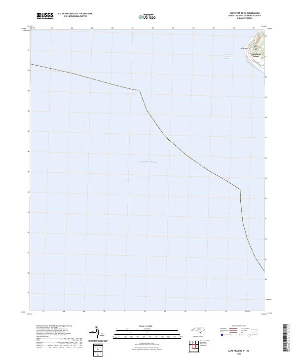 Cape Fear OE W topographic map thumbnail