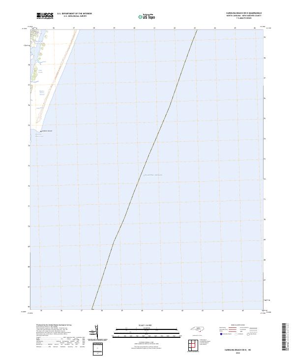 Carolina Beach OE E topographic map thumbnail