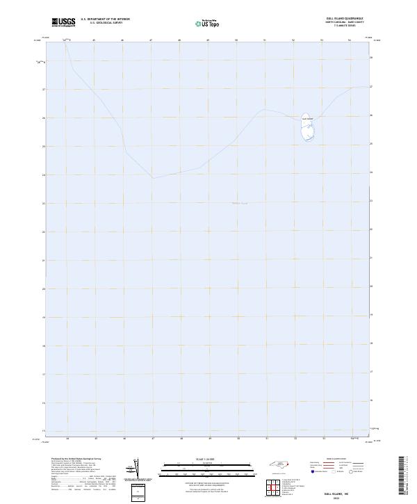 Gull Island topographic map thumbnail