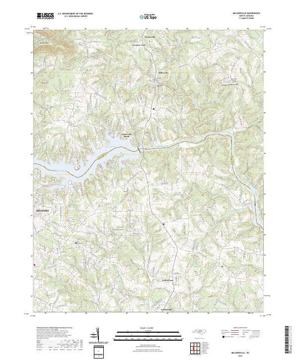 Millersville topographic map thumbnail