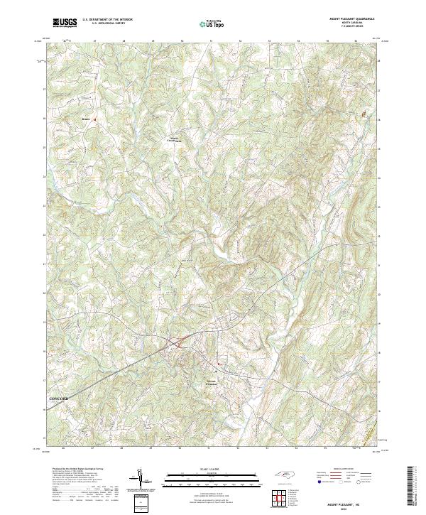 Mount Pleasant topographic map thumbnail