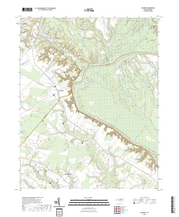 Palmyra 2022 topographic map thumbnail