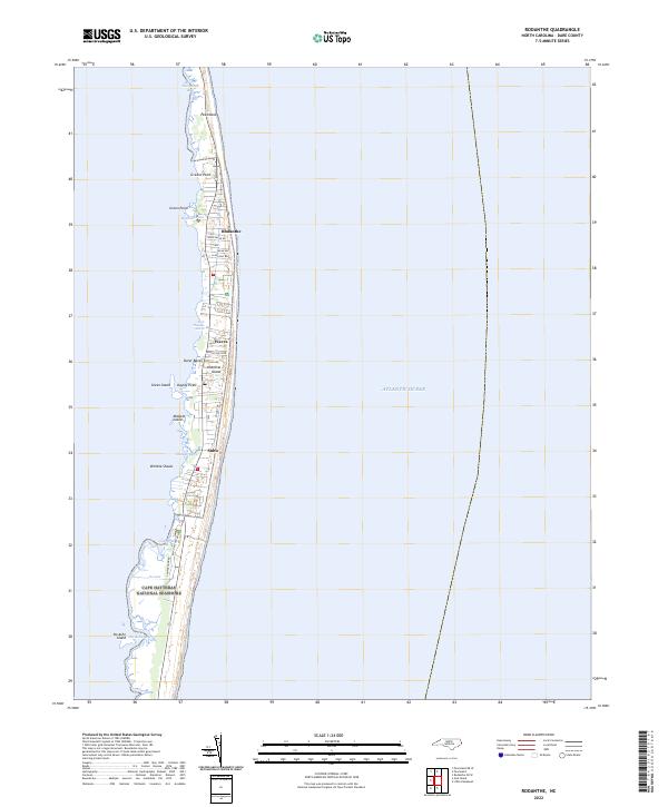 Rodanthe topographic map thumbnail