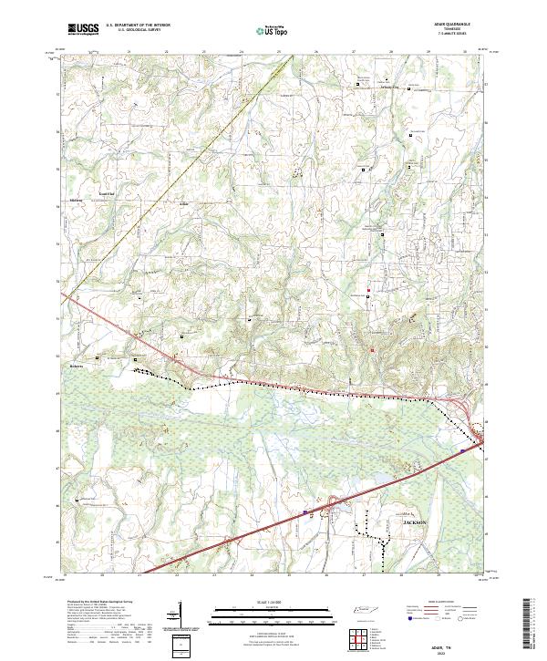Adair topographic map thumbnail
