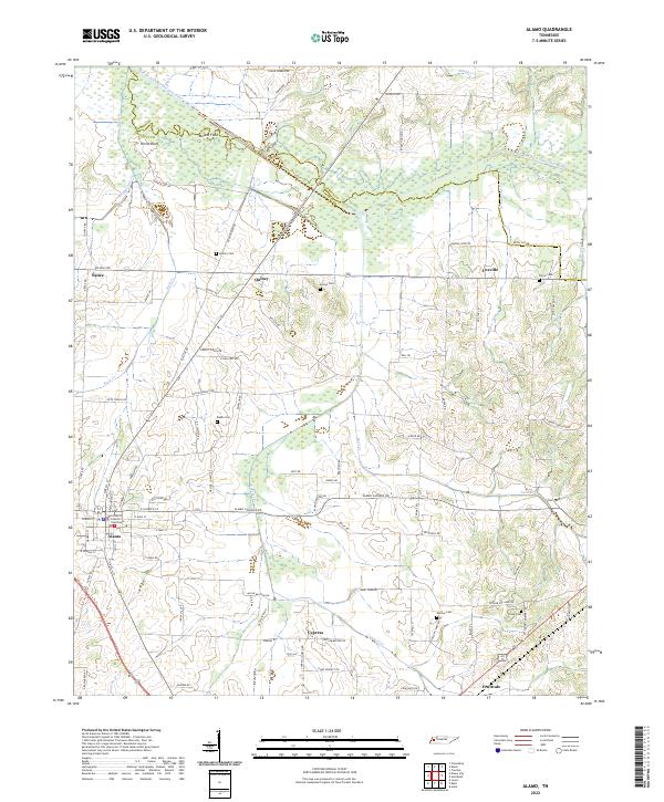 Alamo topographic map thumbnail