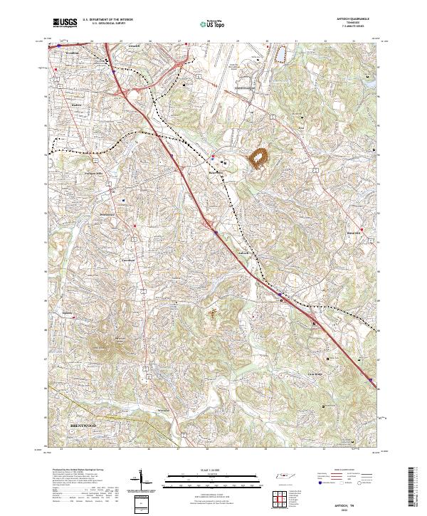 Antioch topographic map thumbnail