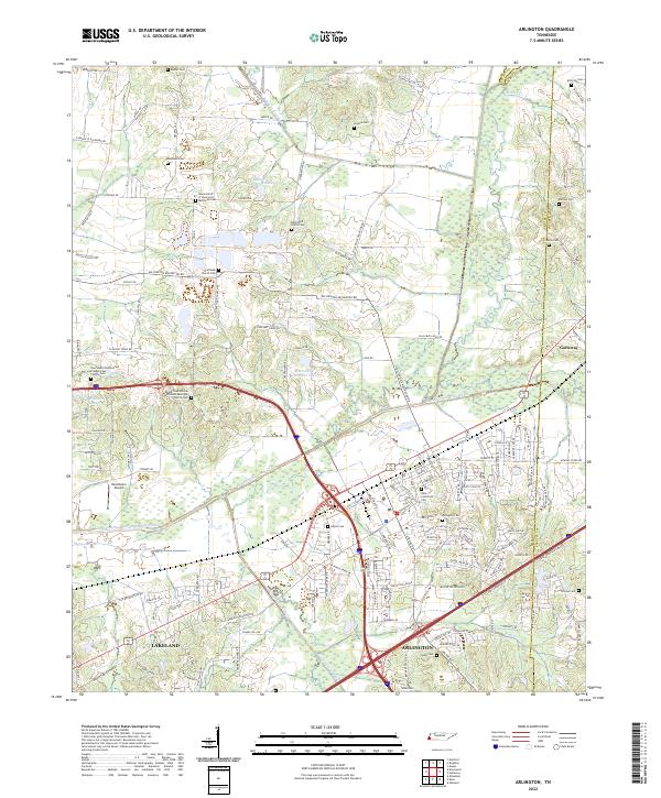 Arlington topographic map thumbnail