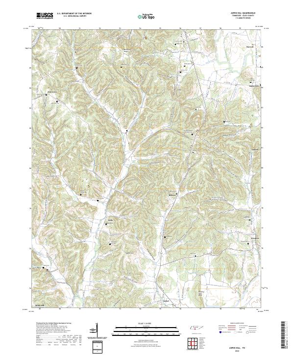 Aspen Hill topographic map thumbnail