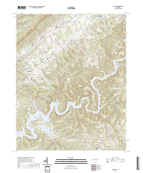 Ausmus topographic map thumbnail