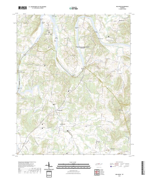 Bellwood topographic map thumbnail