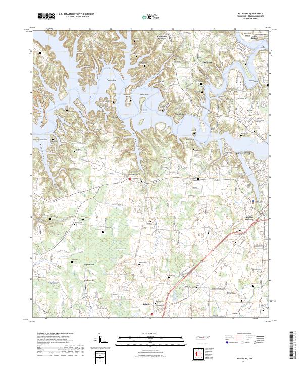Belvidere topographic map thumbnail