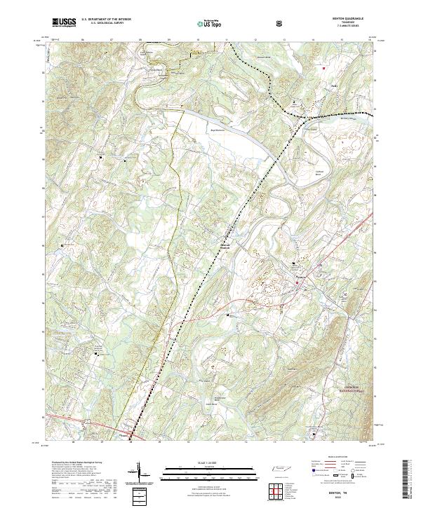 Benton topographic map thumbnail