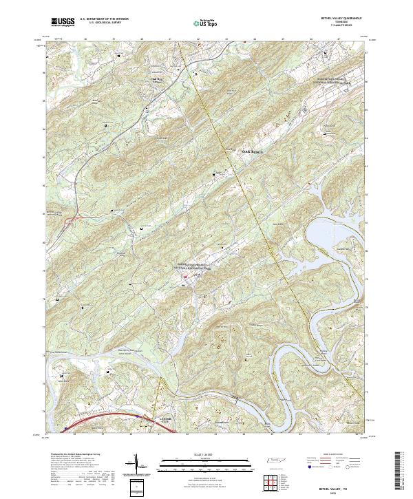 Bethel Valley topographic map thumbnail