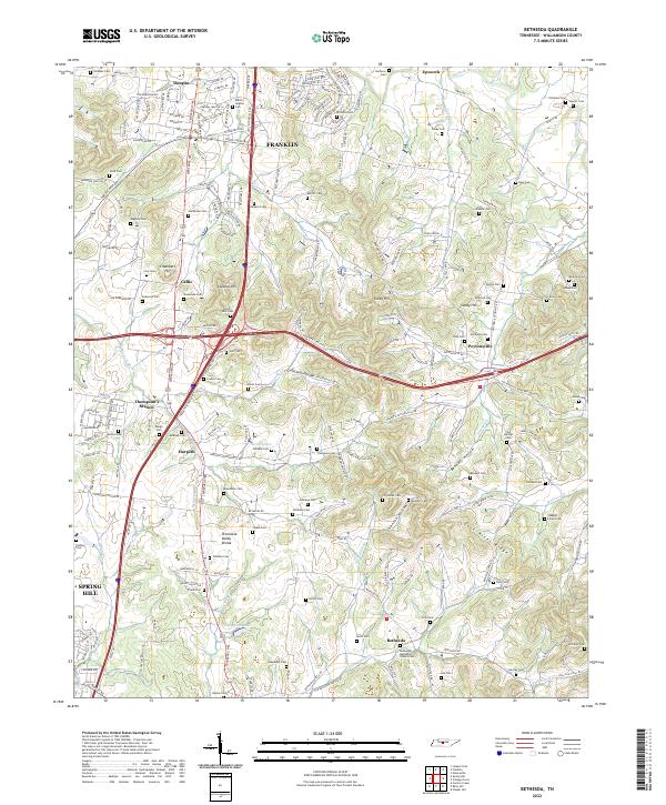 Bethesda topographic map thumbnail