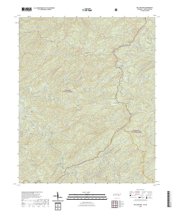 Big Junction topographic map thumbnail