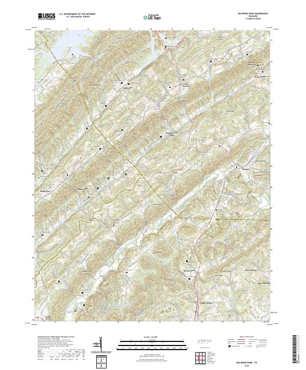 Big Ridge Park topographic map thumbnail