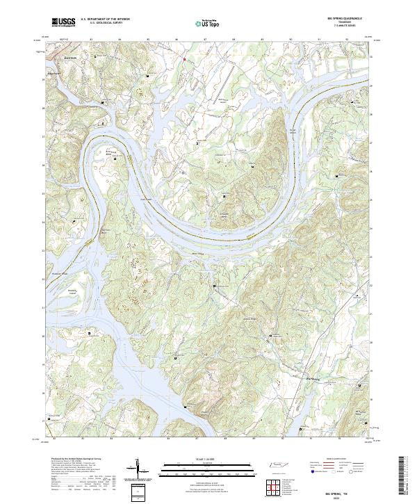 Big Spring topographic map thumbnail