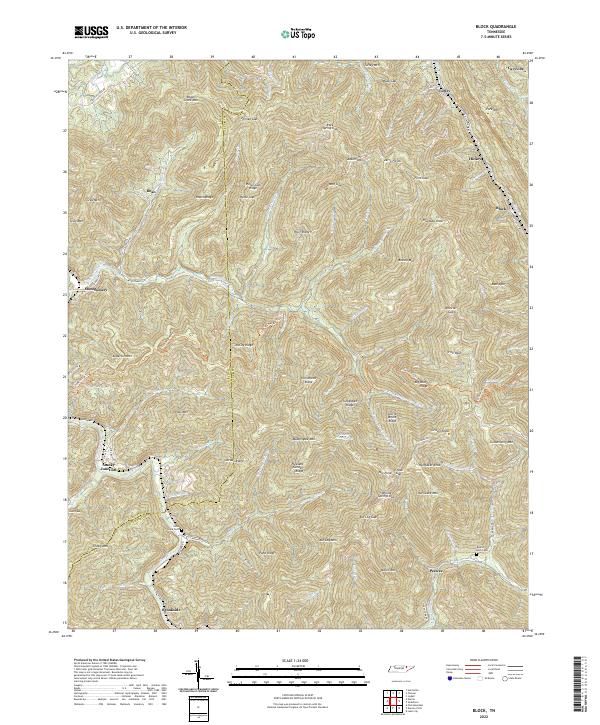 Block topographic map thumbnail