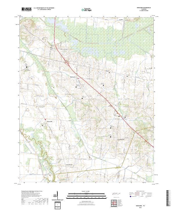 Bonicord topographic map thumbnail