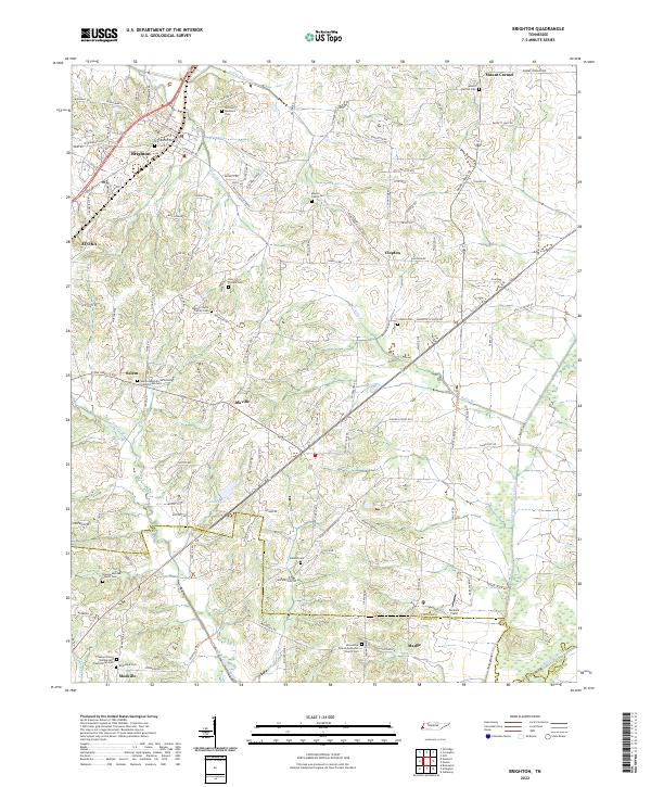 Brighton topographic map thumbnail