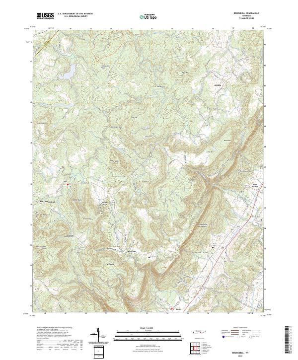 Brockdell topographic map thumbnail