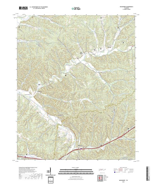 Bucksnort topographic map thumbnail