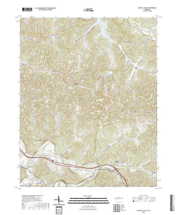 Buffalo Valley topographic map thumbnail