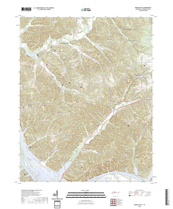 Bumpus Mills topographic map thumbnail