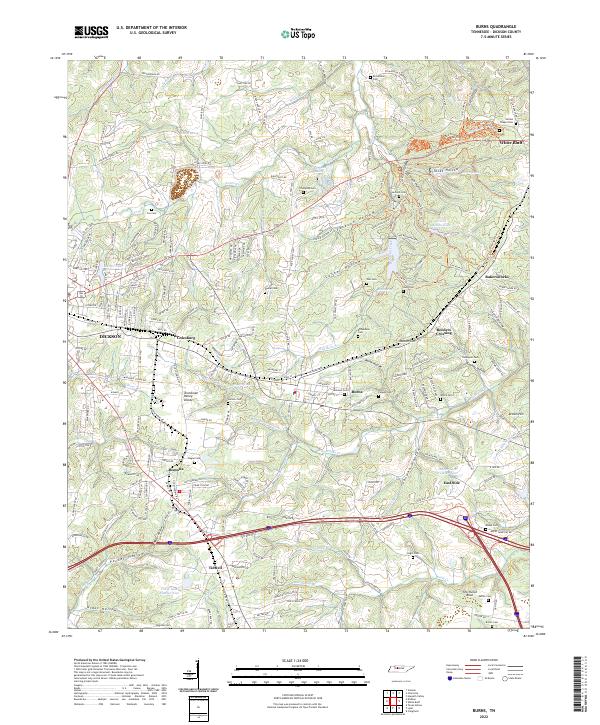 Burns topographic map thumbnail